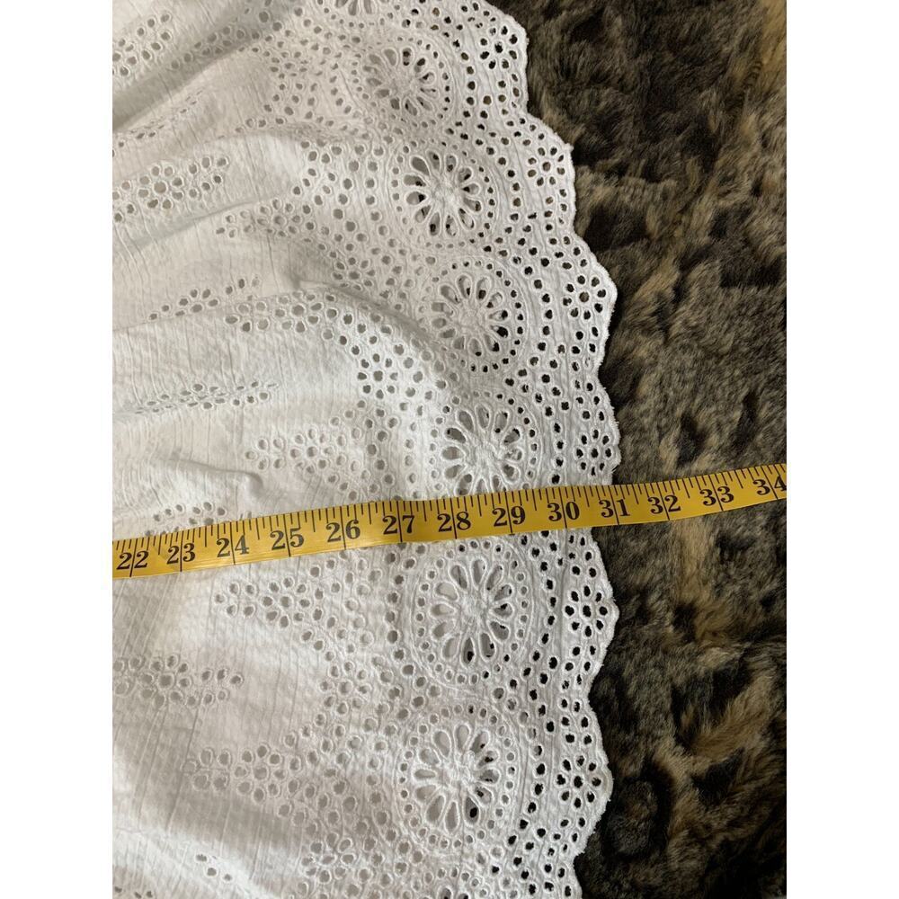 Girls Vinyard Vines Seersucker Dress Striped 100% Cotton Size 12 Eyelet Party - Picture 4 of 6